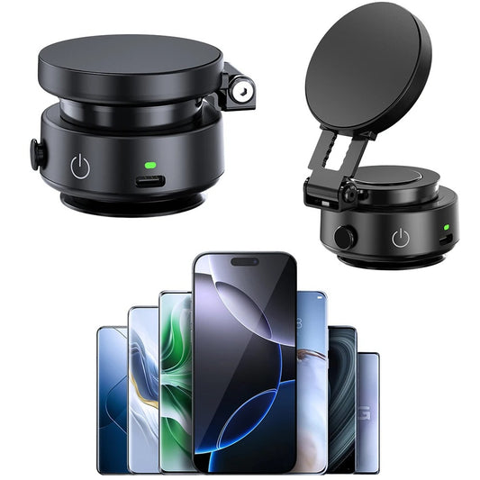 Magnetic Car Mount – Magsafe Compatible, 360° Rotatable, Folding Suction Cup Phone Holder